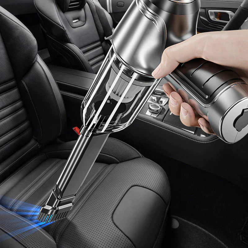 Wireless Portable Handheld Car Vacuum Cleaner with Integrated Suction and Blowing Function for Automotive and Home Use
